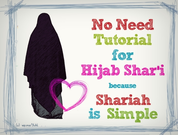 no need tutorial for hijab syar'i